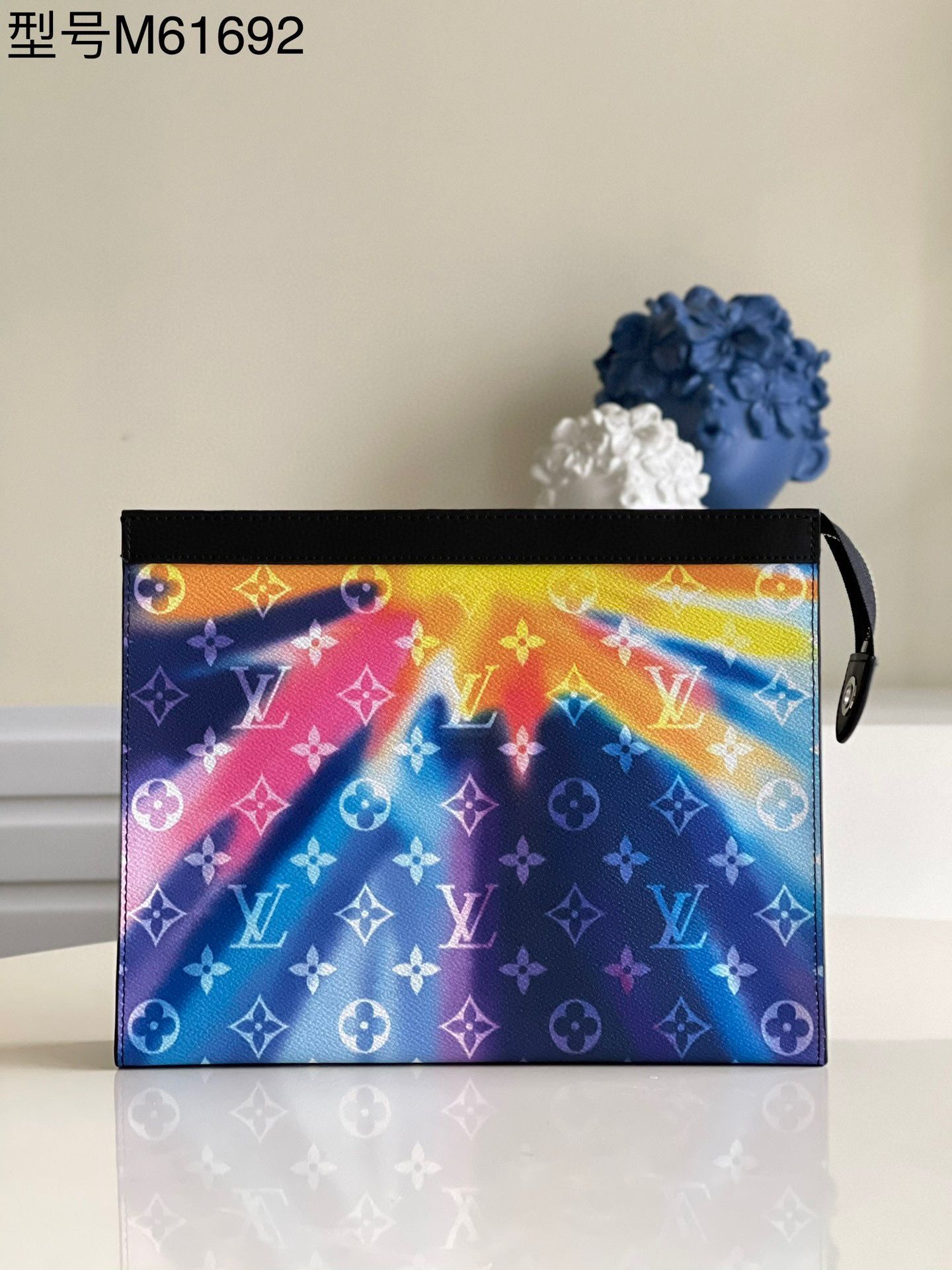 Louis Vuitton Monogram POCHETTE Voyage M61692 Aurora Blue