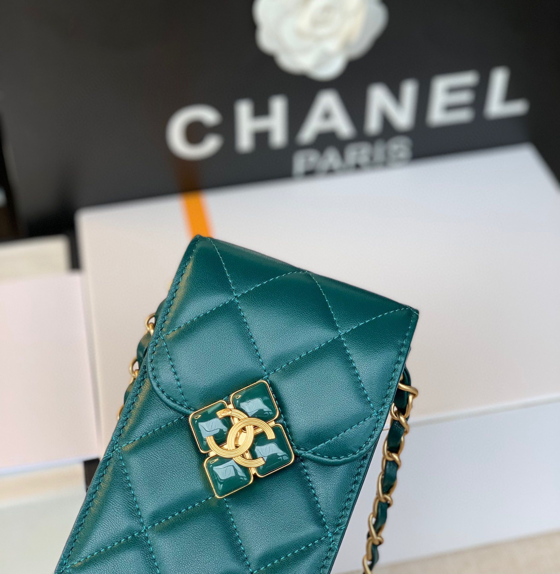 CHANEL Mobile phone case Card Holder AP1188 Green