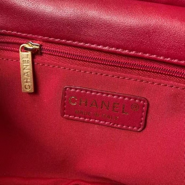 Chanel Flap Shoulder Bag Original leather AS2438 red