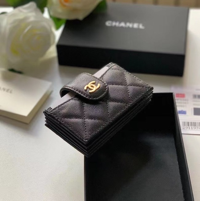 Chanel card holder AP0342 black