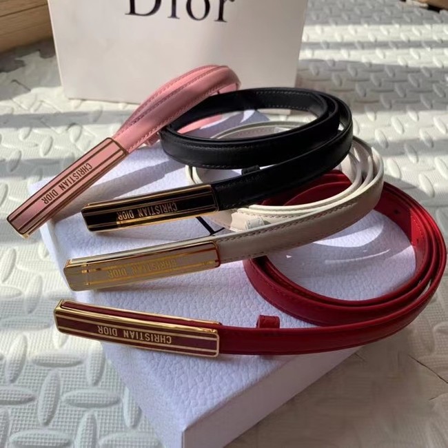 DIOR-ID BELT Raspberry Smooth Calfskin 15 MM B0109UM pink