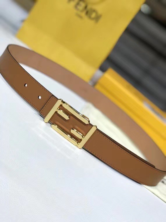 Fendi Leather Belt F2372 30mm