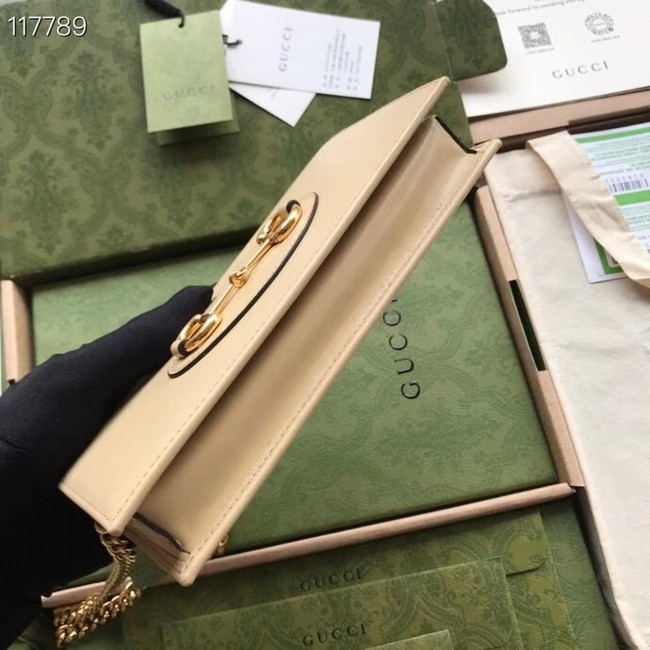 Gucci Horsebit 1955 wallet with chain 621892 Beige