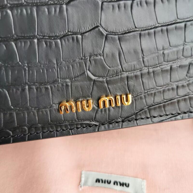 miu miu Matelasse Nappa Leather mini tote Bag 5EA196 black