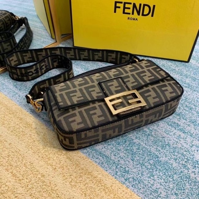 Fendi BAGUETTE Brown fabric bag 8BR600A6