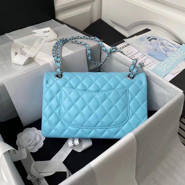 Chanel Flap Shoulder Bag Original leather 1112 sky blue