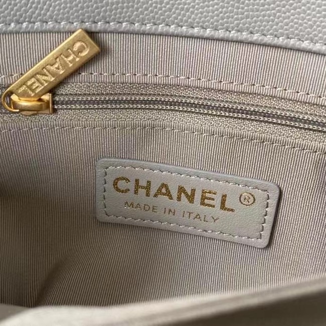 Chanel Flap Shoulder Bag Original leather AS2711 grey