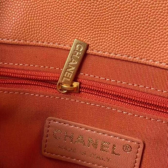 Chanel Flap Shoulder Bag Original leather AS2711 orange