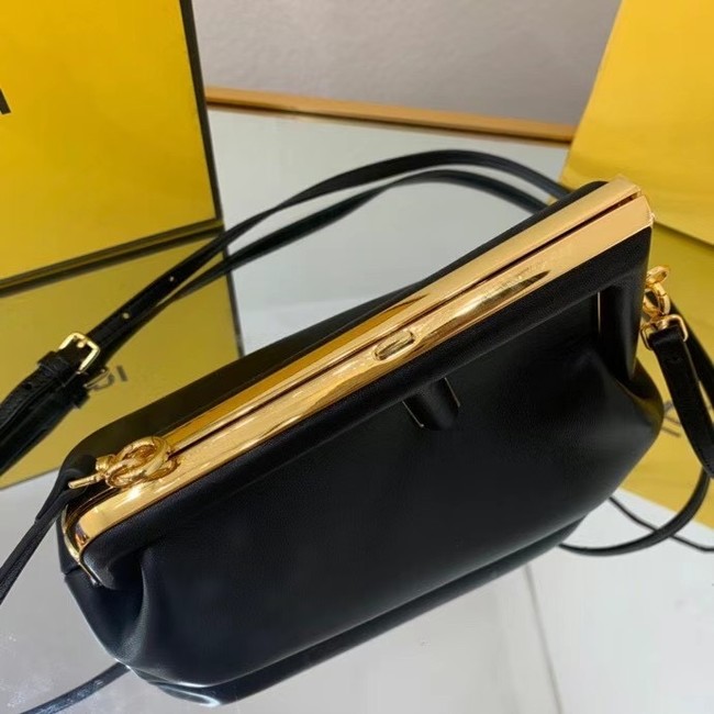 FENDI FIRST SMALL Black leather bag 8BP129A