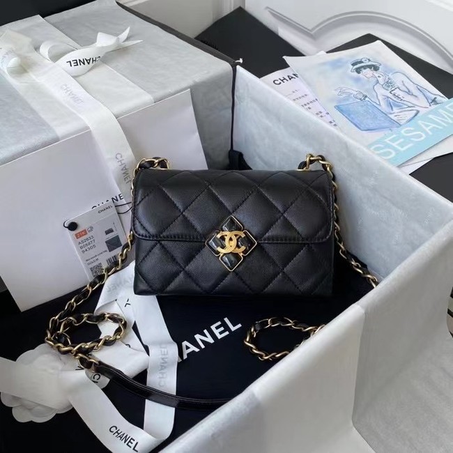 Chanel Flap Shoulder Bag Original leather AS2633 black