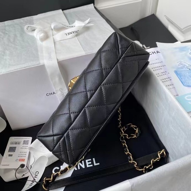 Chanel Flap Shoulder Bag Original leather AS2634 black