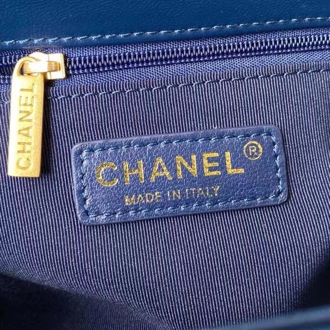 Chanel Flap Shoulder Bag Original leather AS2634 blue