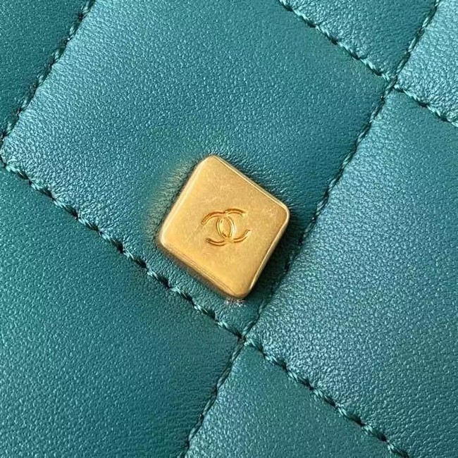 Chanel Flap Shoulder Bag Original leather AS2634 green