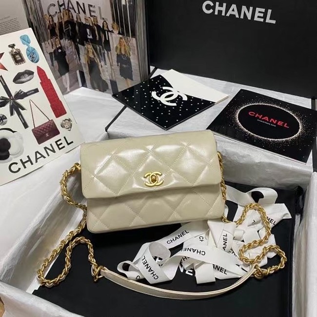 Chanel Flap Shoulder Bag Original leather AS9957 beige