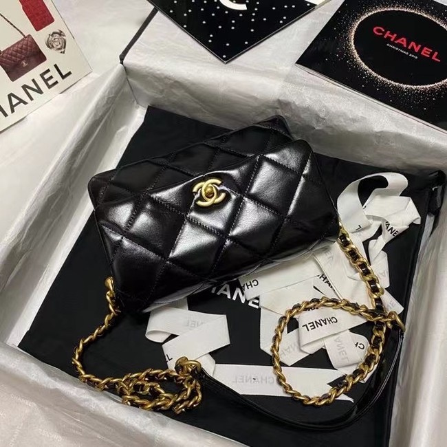 Chanel Flap Shoulder Bag Original leather AS9957 black