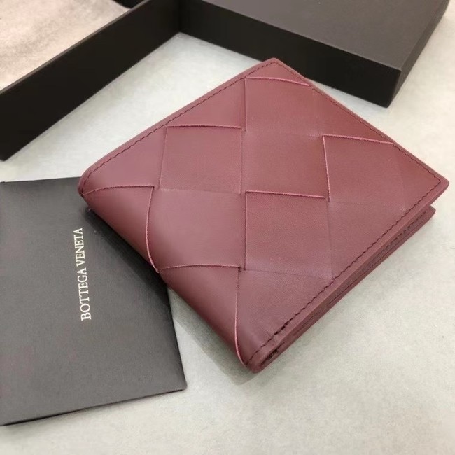 Bottega Veneta BI-FOLD WALLET 649603 Burgundy