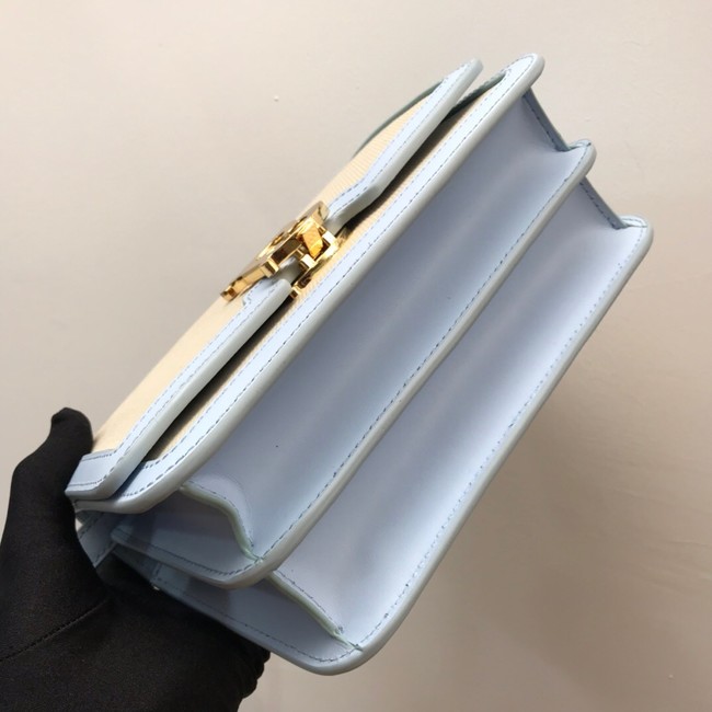 BurBerry Leather Shoulder Bag 80146 light blue