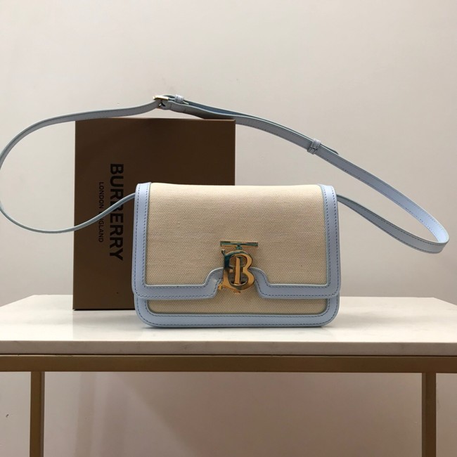 BurBerry Leather Shoulder Bag 80146 light blue