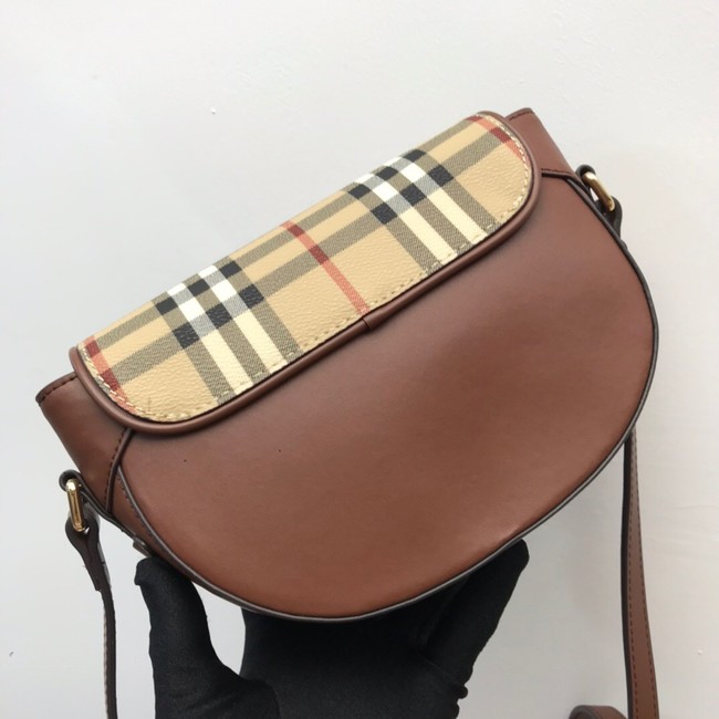 BurBerry Leather Shoulder Bag 82665 brown