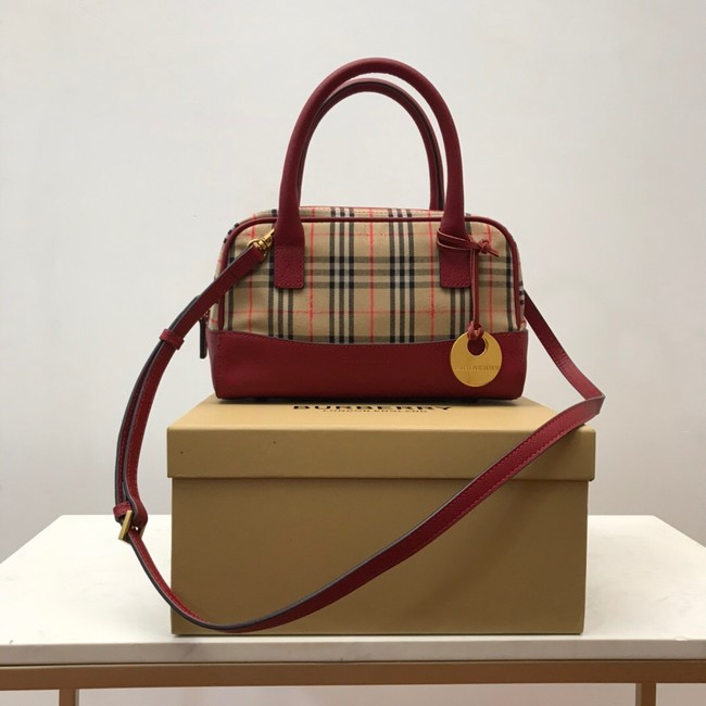 BurBerry Leather Shoulder Bag 90111 red