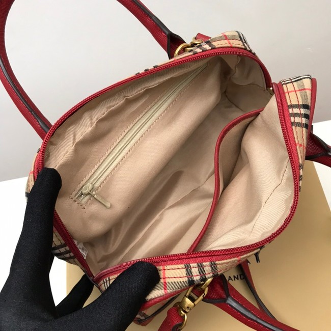 BurBerry Leather Shoulder Bag 90111 red