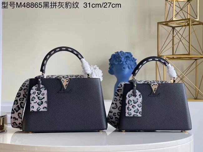 Louis Vuitton CAPUCINES PM M48865 black