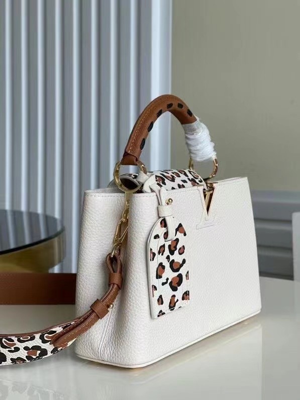 Louis Vuitton CAPUCINES PM M48865 white