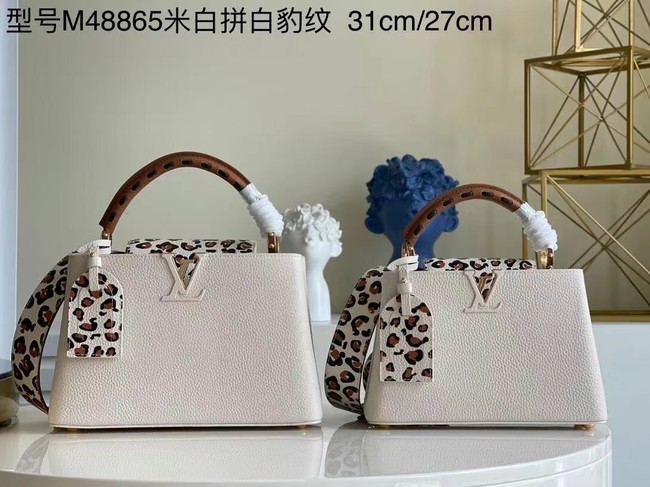 Louis Vuitton CAPUCINES PM M48865 white