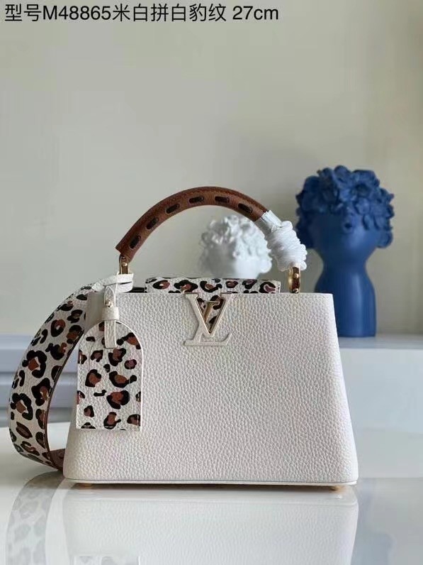 Louis Vuitton CAPUCINES PM M48865 white