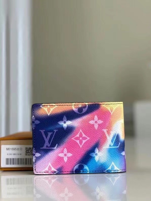 Louis Vuitton MULTIPLE WALLET M61695 blue