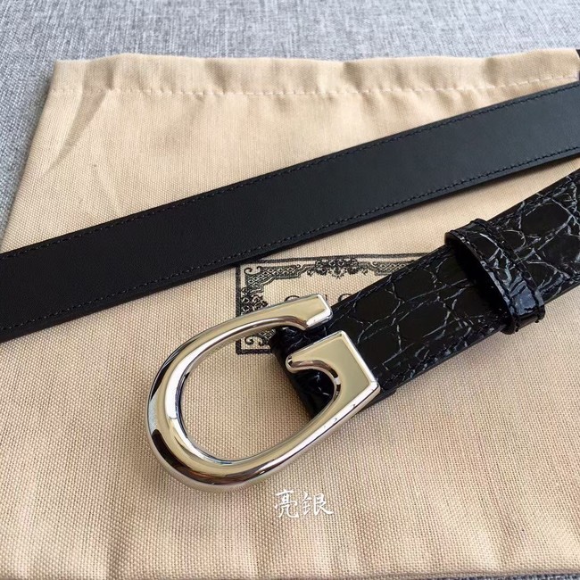 Gucci Thin belt with G buckle 655566 leather