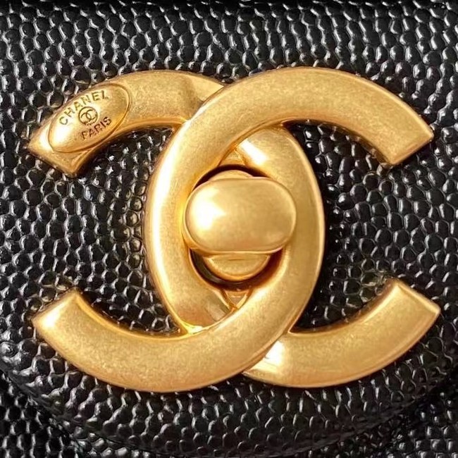 Chanel Flap Shoulder Bag Original leather AS2855 black