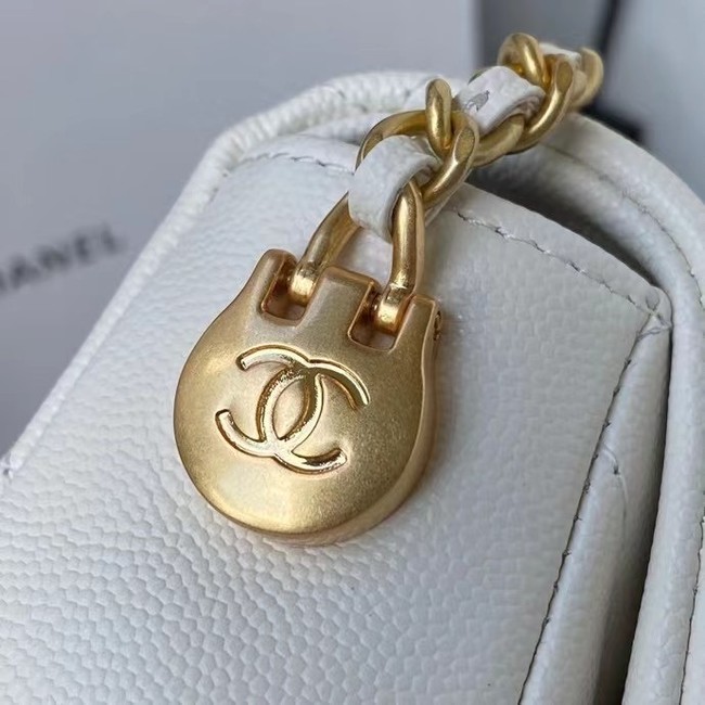 Chanel Flap Shoulder Bag Original leather AS2855 white