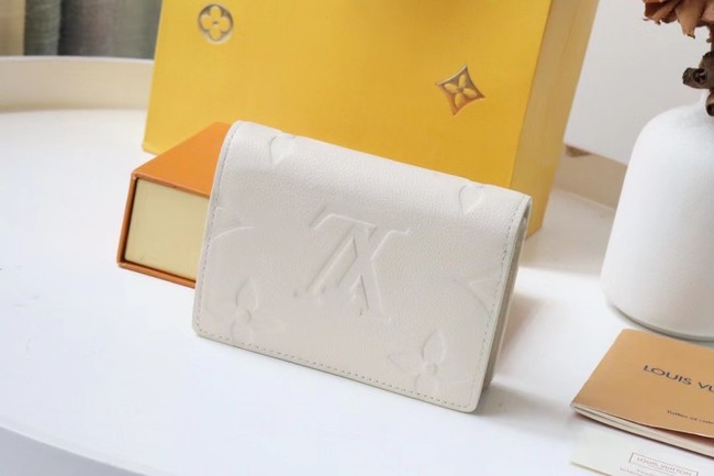 Louis Vuitton GUSSETED CARD HOLDER M80754 Beige