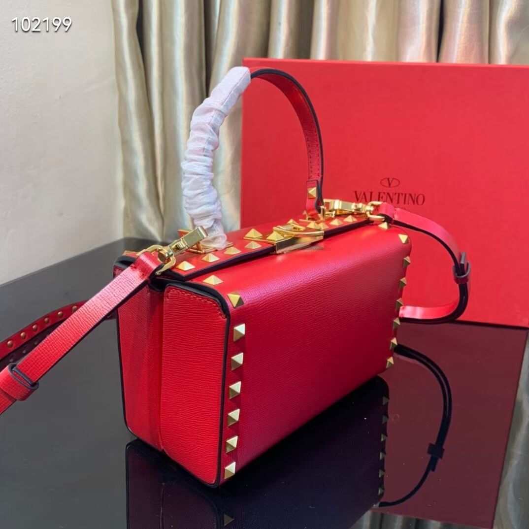 VALENTINO Origianl leather shoulder bag V4273 red