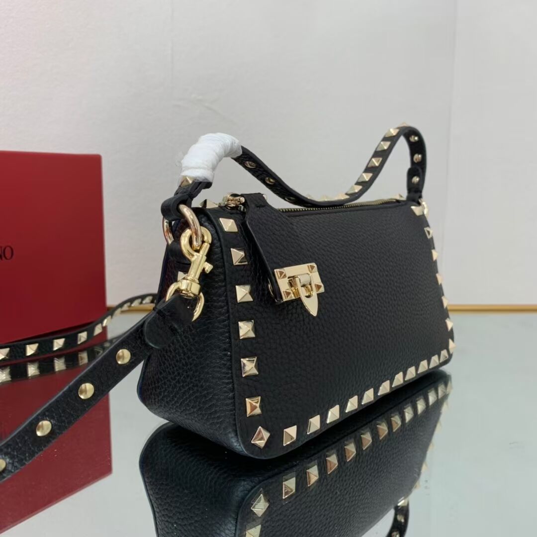 VALENTINO Origianl leather shoulder bag V4700 black