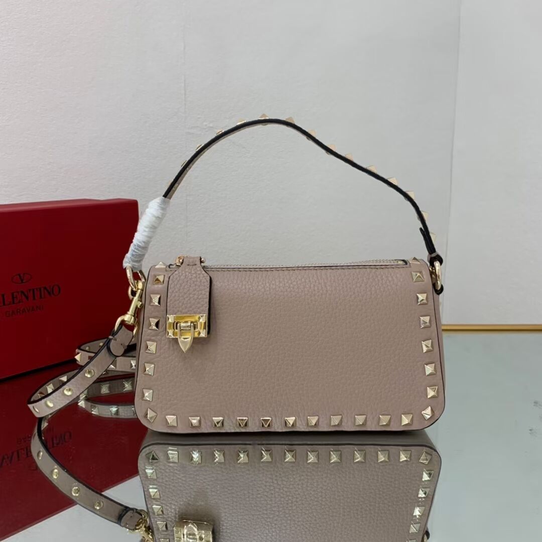 VALENTINO Origianl leather shoulder bag V4700 grey