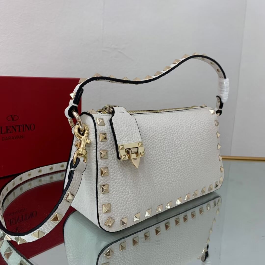 VALENTINO Origianl leather shoulder bag V4700 white