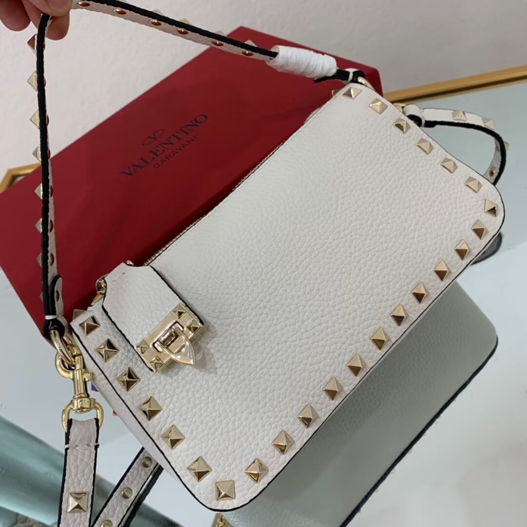 VALENTINO Origianl leather shoulder bag V4700 white