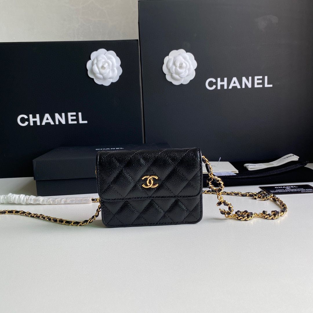 Chanel WOC Belt Bag Original Caviar Leather 2306 Black