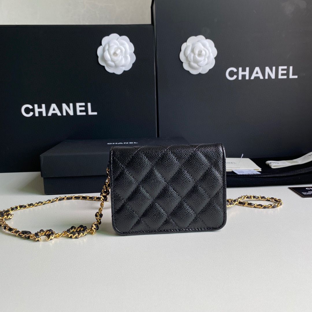 Chanel WOC Belt Bag Original Caviar Leather 2306 Black