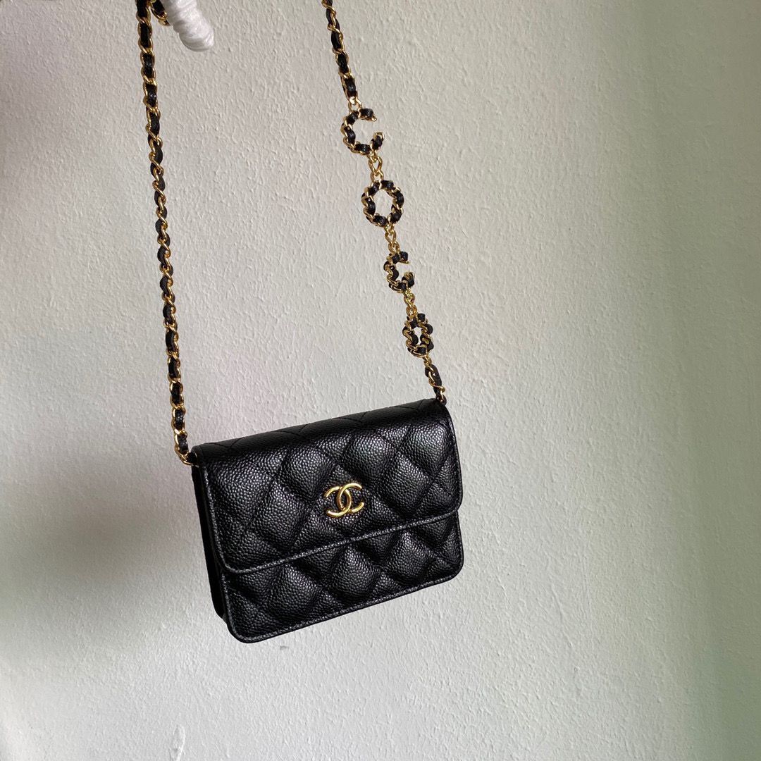 Chanel WOC Belt Bag Original Caviar Leather 2306 Black