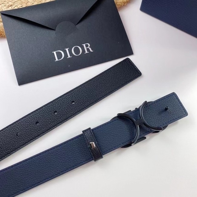 DIOR-ID BELT Raspberry Smooth Calfskin 35 MM B0111UM black