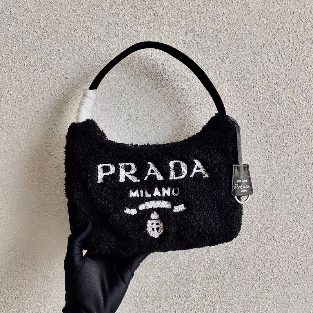 Prada Re-Edition 2000 terry mini-bag 1NE515 black