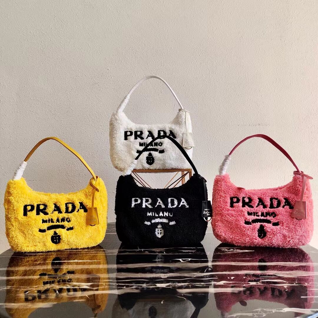 Prada Re-Edition 2000 terry mini-bag 1NE515 yellow