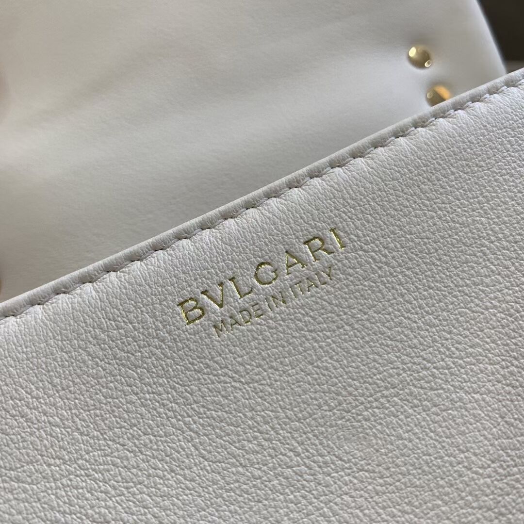 Bvlgari Serpenti Forever leather small crossbody bag B219068 cream