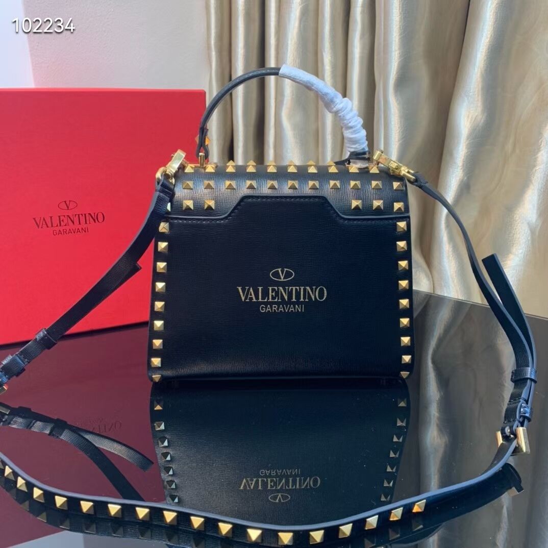 VALENTINO Origianl leather tote bag V4071A black