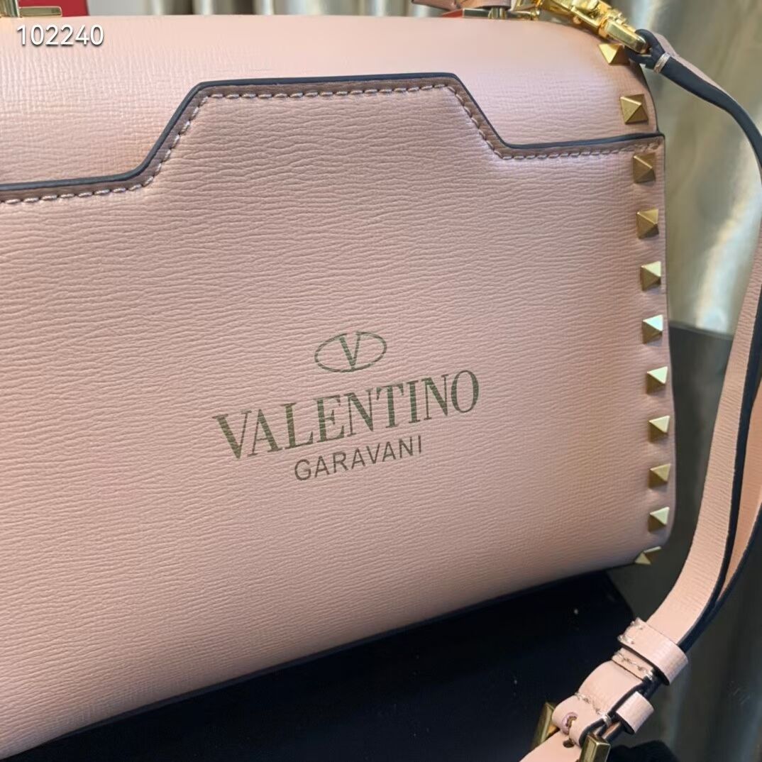 VALENTINO Origianl leather tote bag V4071A pink