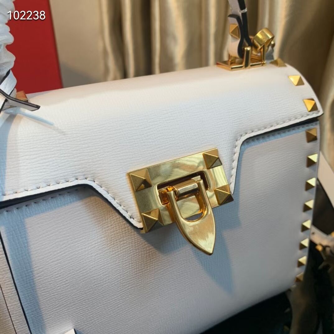 VALENTINO Origianl leather tote bag V4071A white