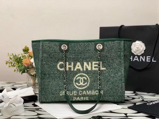 Chanel Shopping bag MM A67001 green